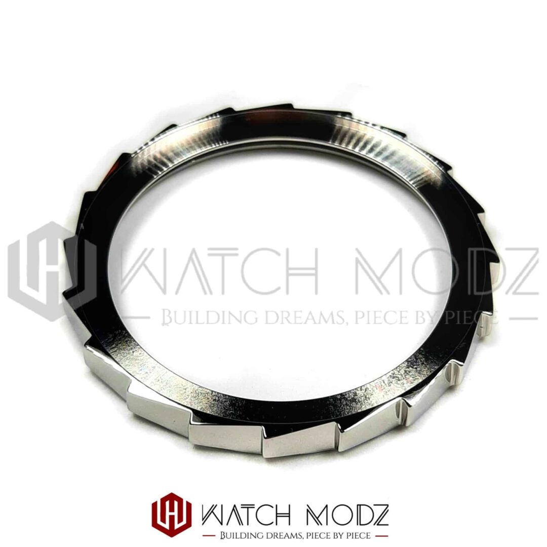 SKX007 Bezel: Silver Sawtooth - Watch-Modz
