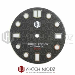 NH35 Dial: Gray Seigaiha