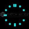 NH35 Dial: Black Seigaiha lumeshot