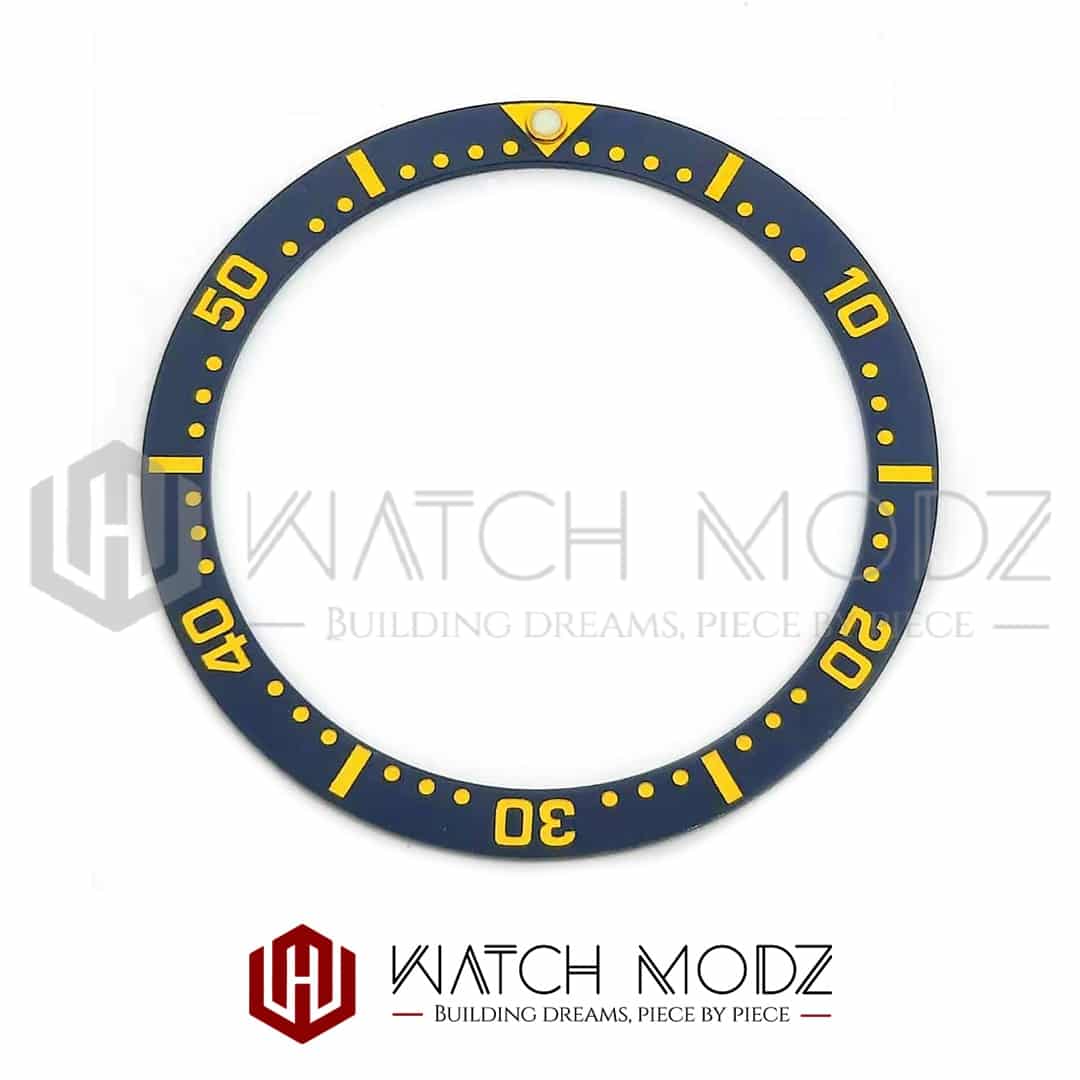 Blue Gold Ceramic Bezel Insert for Seiko SKX007 Watches MOD 