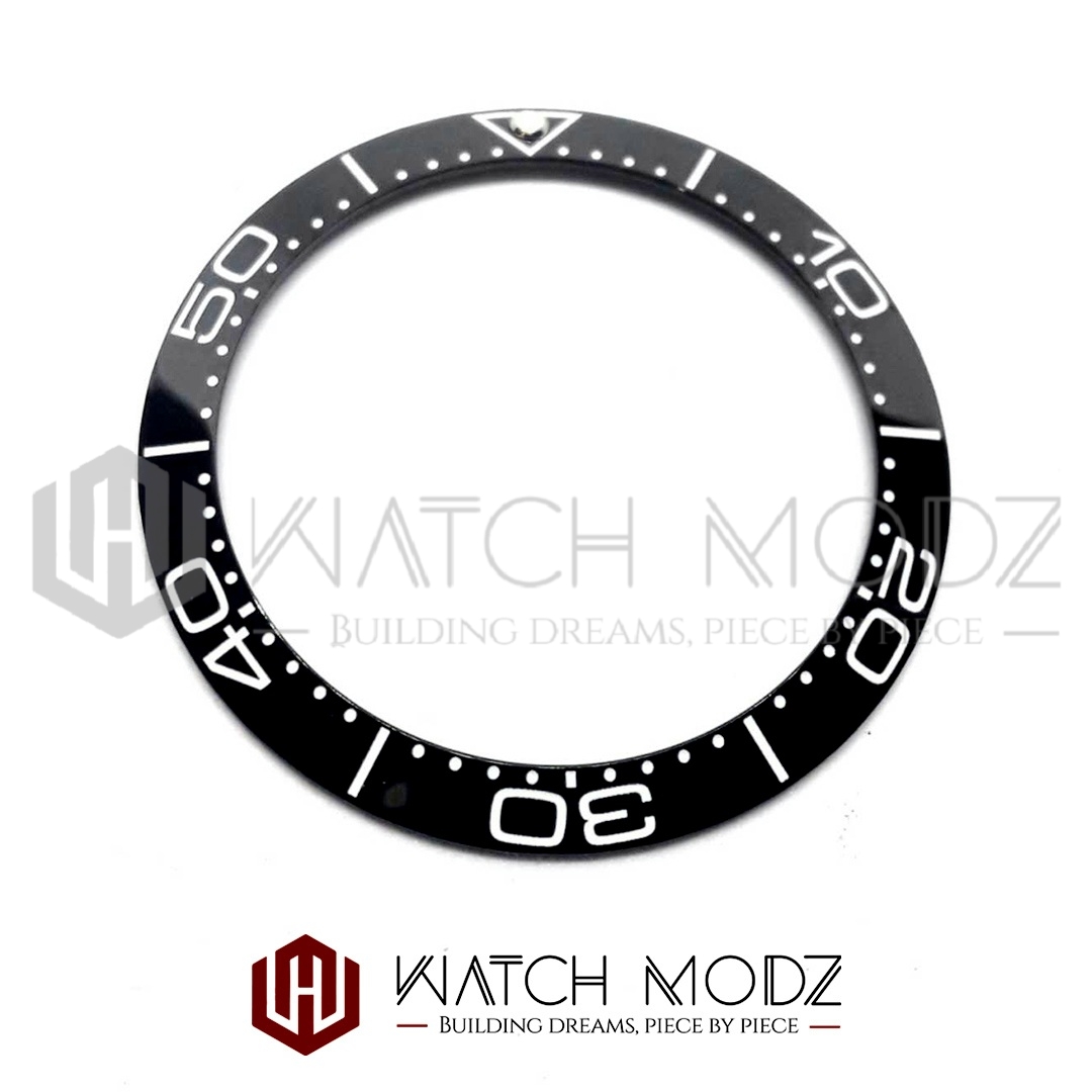 Black SM Ceramic Bezel Insert- Seiko Mods - Watch-Modz