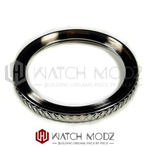 SKX007 Bezel: Polished Silver Wide Knurled
