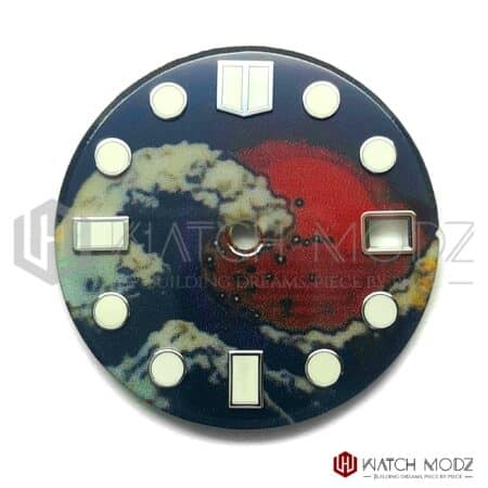 28.5mm Full lume sunset wave dial for nh35 movements