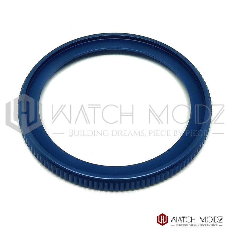 aftermarket seiko skx007 matte blue coin bezel edge