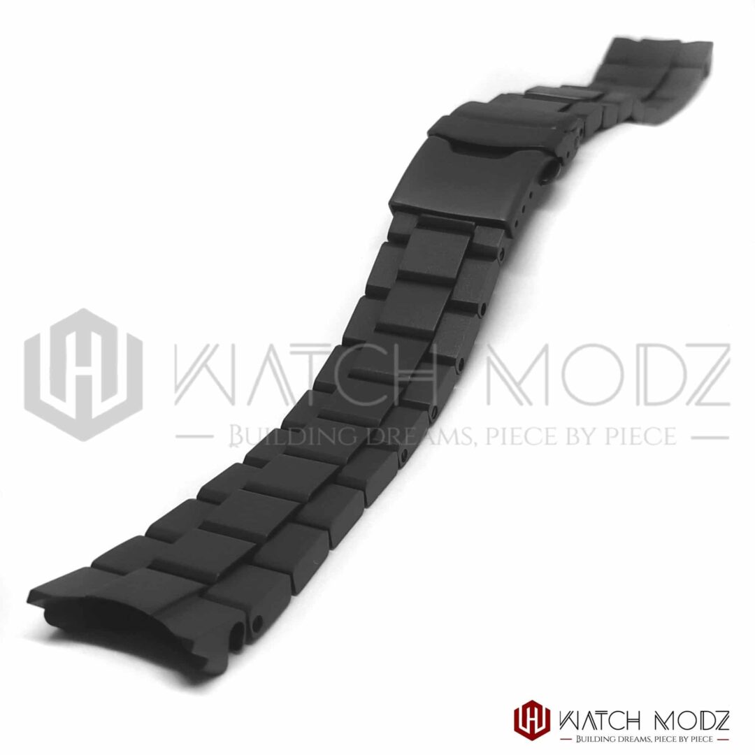 Samurai Matte Black Oyster Bracelet - Seiko Mods - Watch-Modz