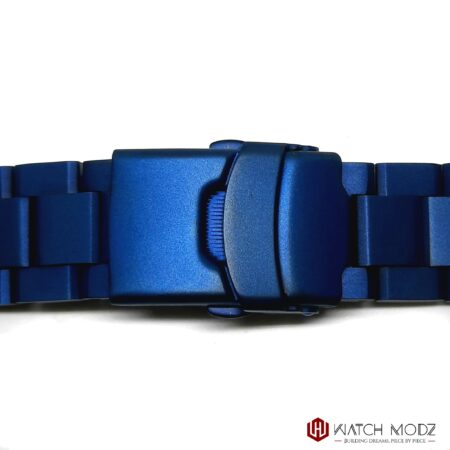 Samurai Bracelet: Matte Blue Oyster Clasp