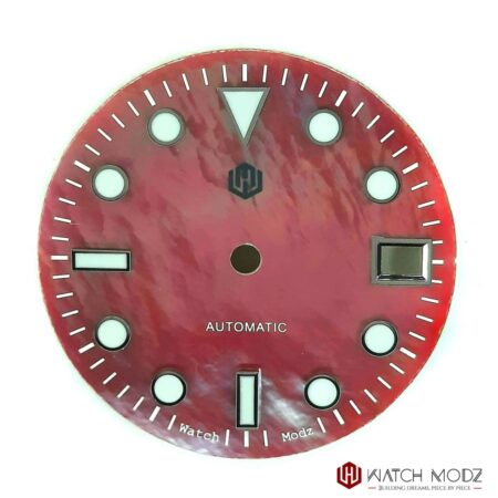 nh35 dial red pearl