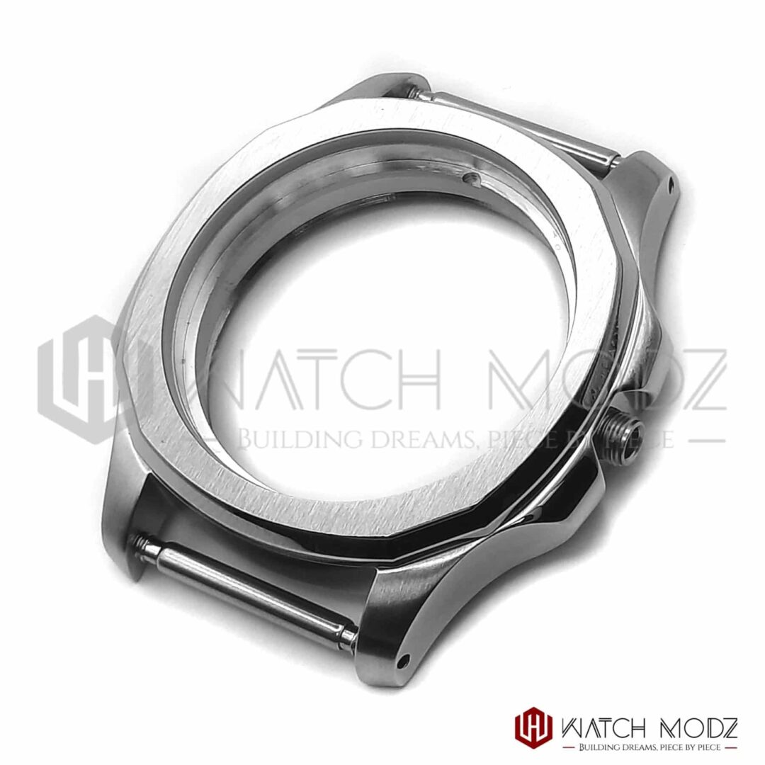 Silver Nautilus Conversion Case- Seiko Mod Parts - Watch-Modz