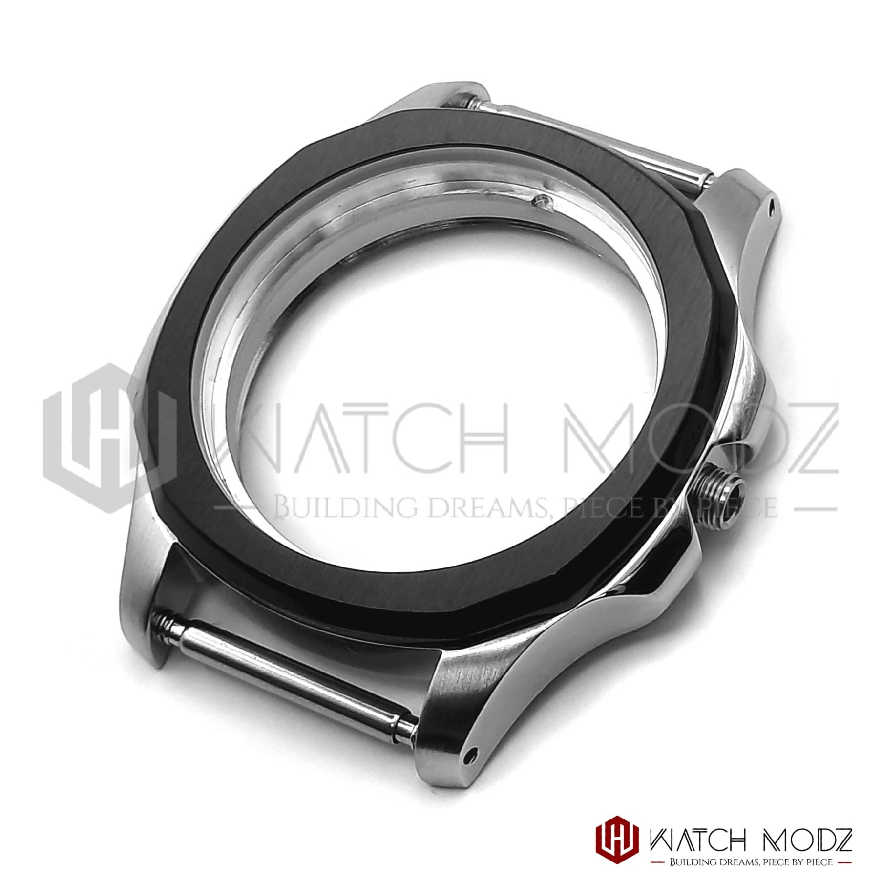 Black&Silver Nautilus Conversion Case - Seiko Mods - Watch-Modz