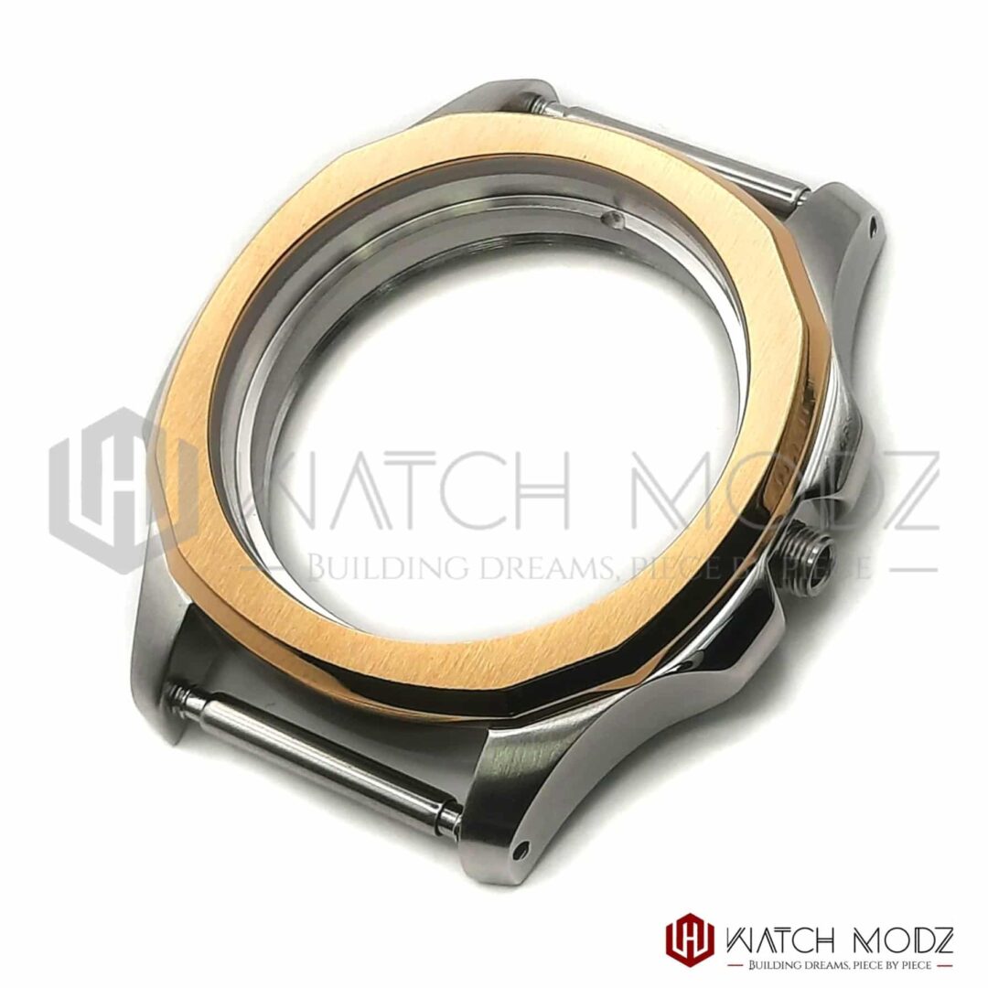 Gold&Silver Nautilus Conversion Case - Seiko Mods - Watch-Modz