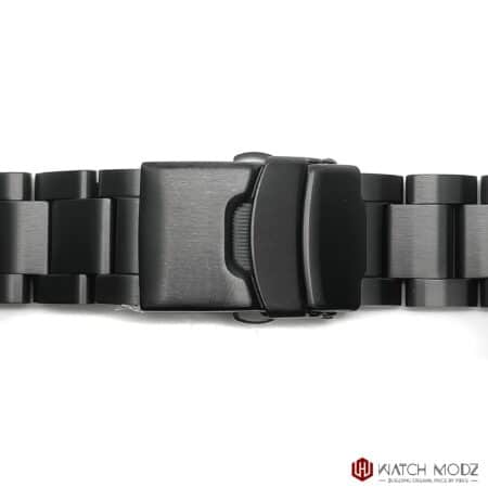 SKX007 brushed black oyster bracelet buckle - seiko mods