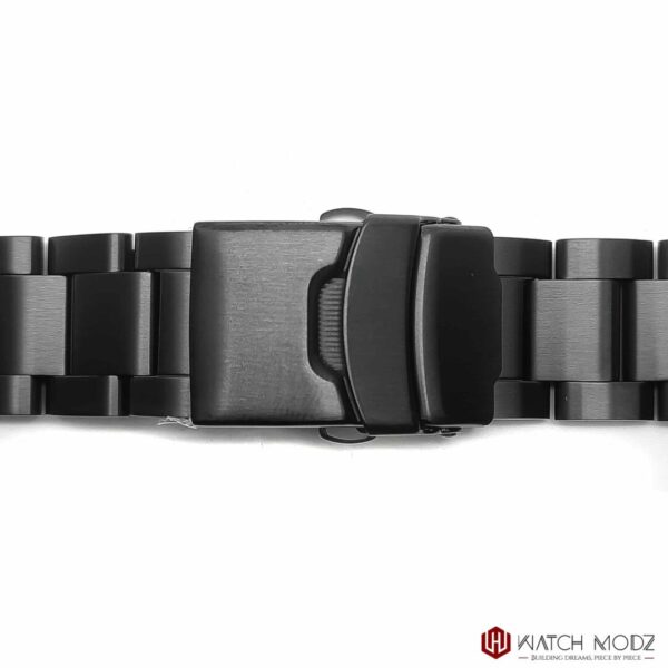 SKX007 bracelet brushed black oyster buckle