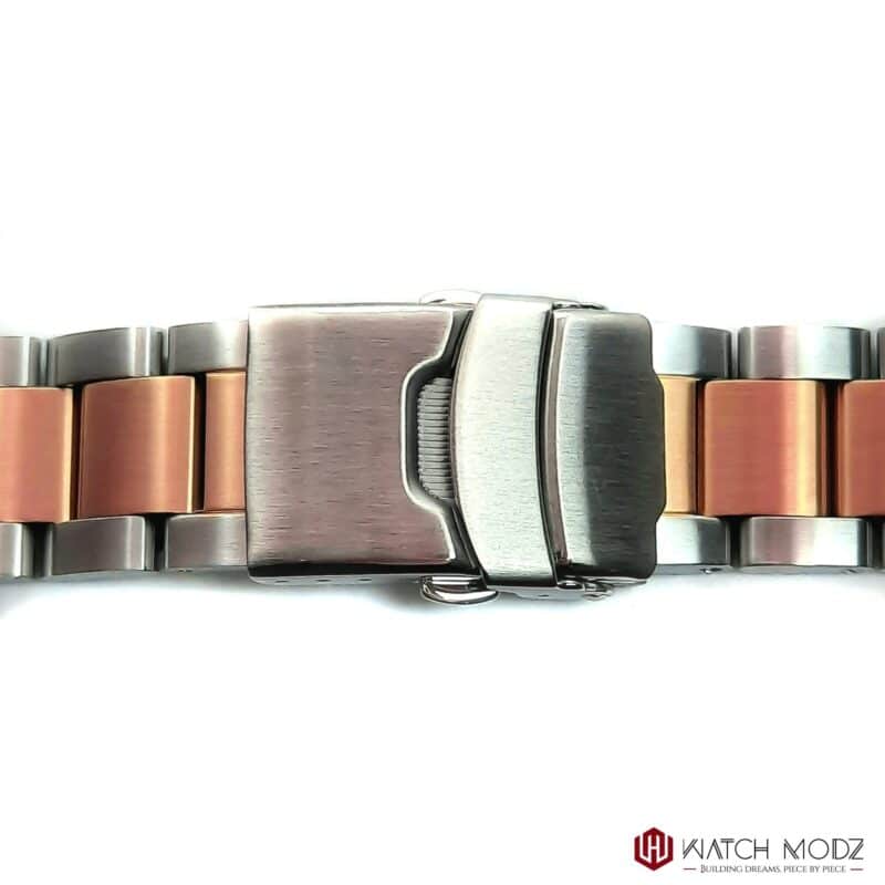 skx007 bracelet rose gold and silver two-tone buckle