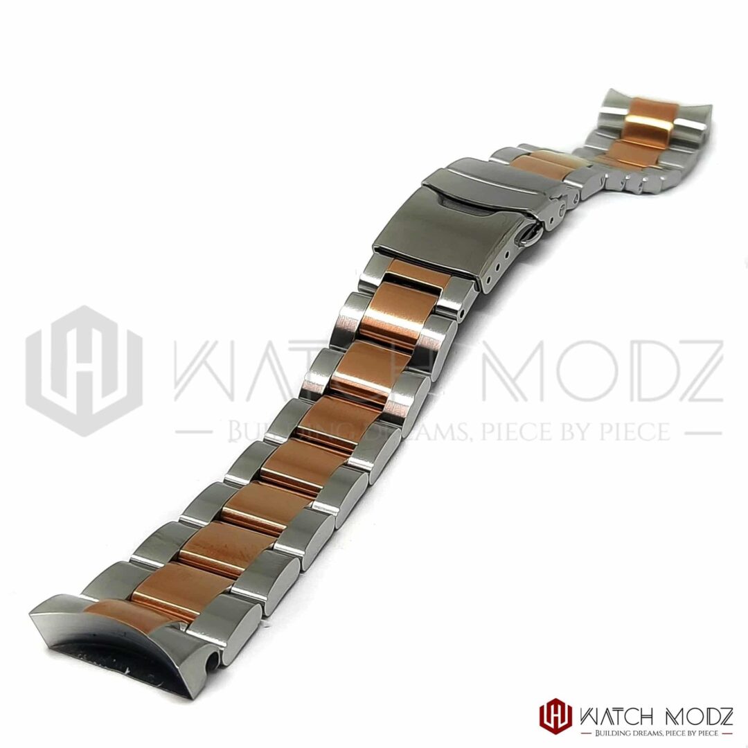 Rose Gold & Silver Oyster Bracelet - SKX007 Mods - Watch-Modz