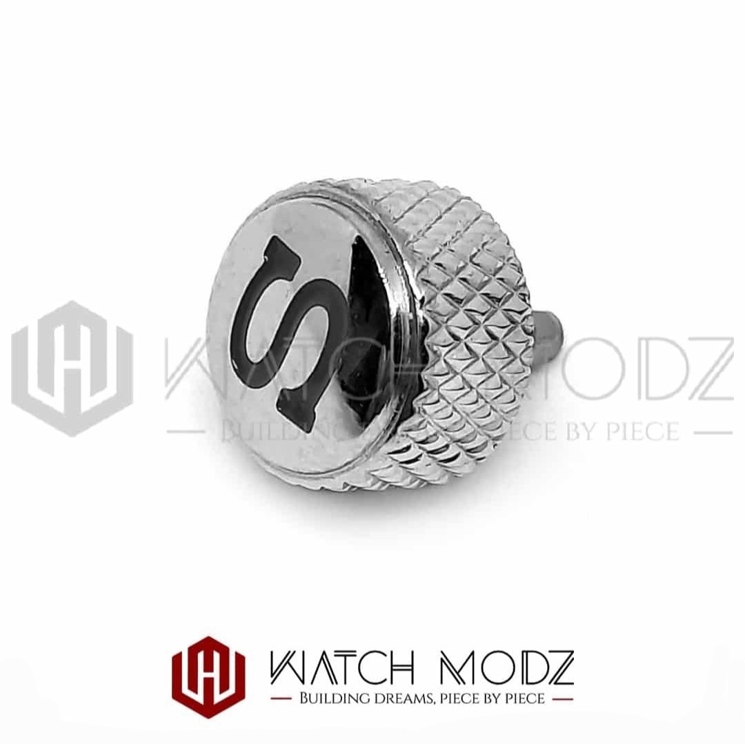 SKX007 Crown: Silver Knurled - Watch-Modz
