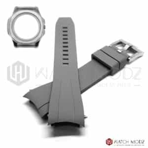 seiko Nautilus rubber fkm strap Gray