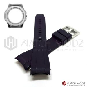 seiko Nautilus Rubber fkm Strap Black