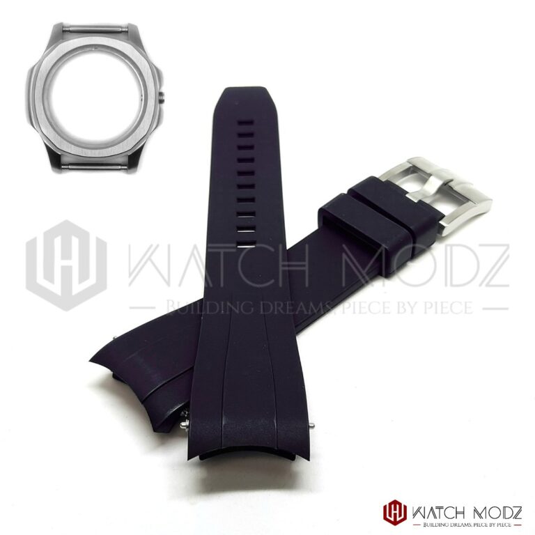 seiko Nautilus Rubber fkm Strap Black