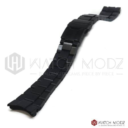 samurai brushed black oyster bracelet - seiko mods