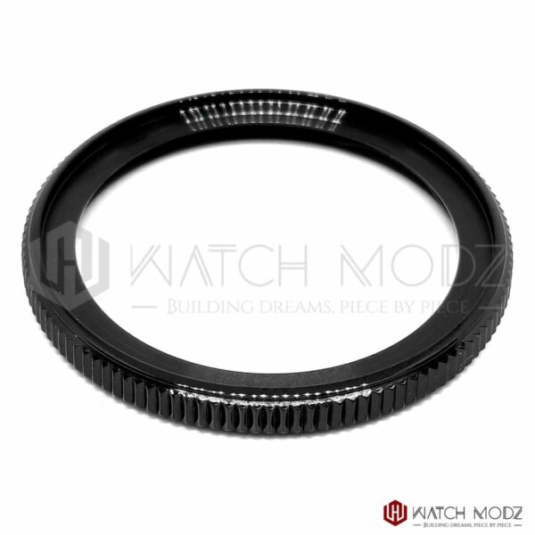 SKX013 Polished Black Coin Bezel - Seiko mods
