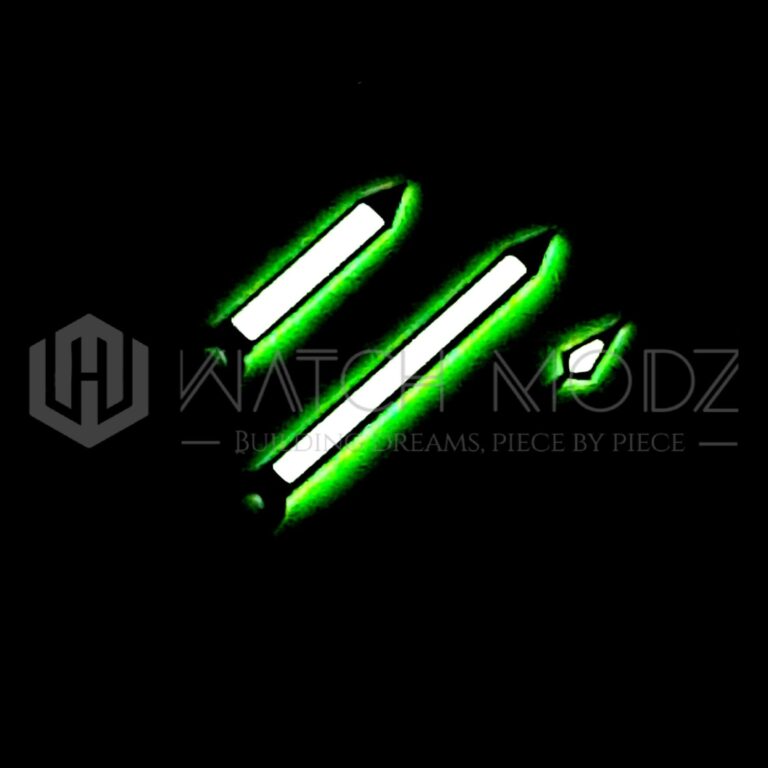 Lume shot black speedy hands for nh35 movement