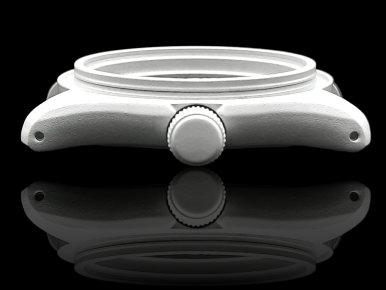 white cerakote finish on a watch