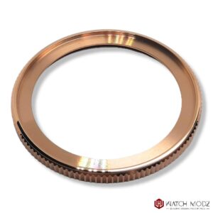 skx007 polished rose gold coin bezel