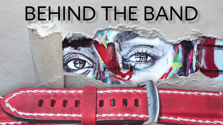 behind the band - custom leather straps