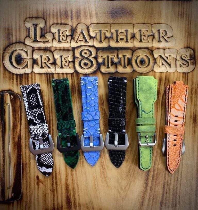 custom leather straps by leather cre8tions