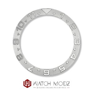 SKX007 Bezel Insert: Silver Yachtmaster Dual Time