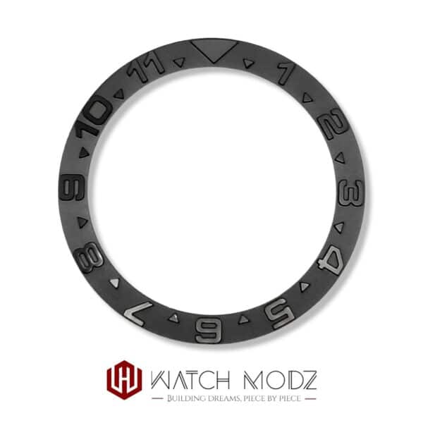 SKX007 Bezel Insert: Black Yachtmaster Dual Time