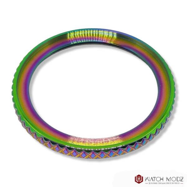 SKX007 Bezel: Polished Chameleon Wide Knurled