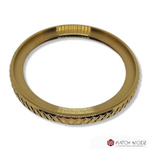 SKX007 Bezel: Polished Gold Wide Knurled