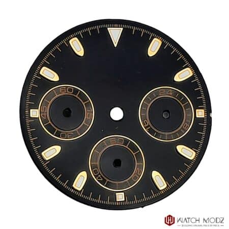 VK63 Dial: Black and Gold (29mm)