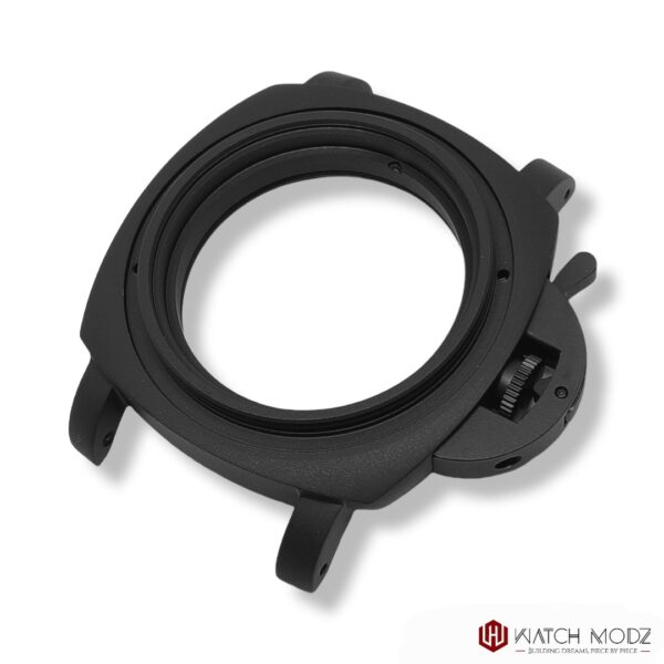 SKX007 Case: Black Panerai Conversion w Crown Guard