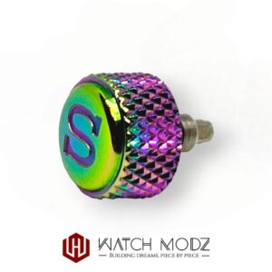 SKX007 Crown: Chameleon Knurled