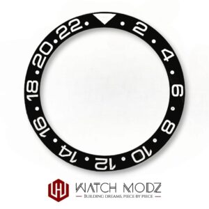 SKX007 Bezel Insert: Black GMT | Flat