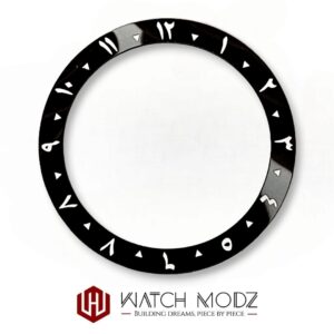 SKX007 Bezel Insert: Black Arabic | Flat