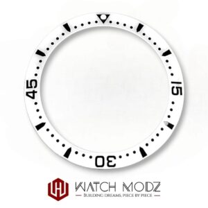 SKX007 Bezel Insert: White HydroConquest