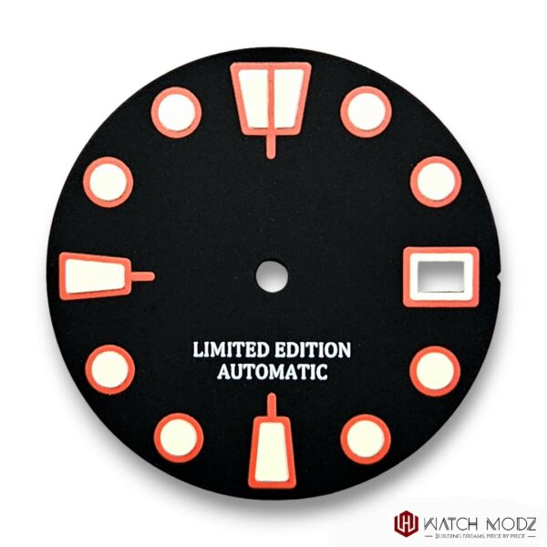 NH35 Dial: Black Turtle Style