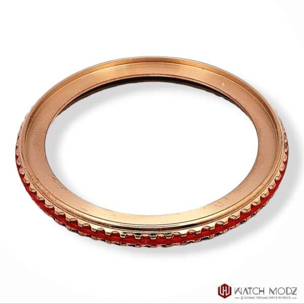 SKX007 Bezel: Rose Gold Red Grip