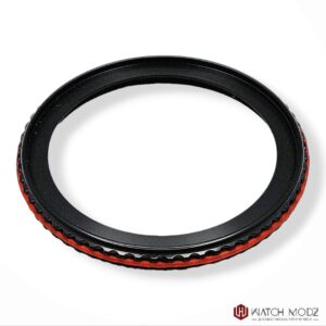 SKX007 Bezel: Polished Black Red Grip