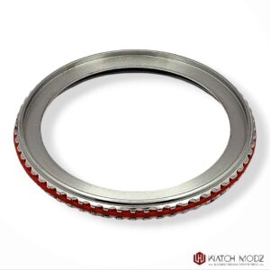 SKX007 Bezel: Silver Red Grip