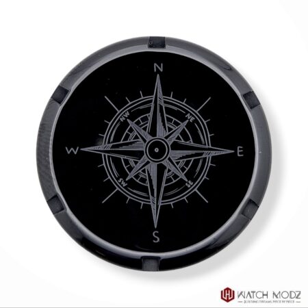 SKX007 Case Back: Black Compass