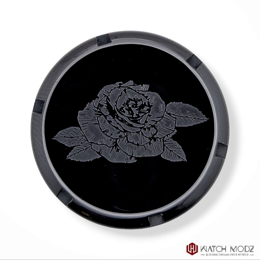 SKX007 Case Back: Black Rose